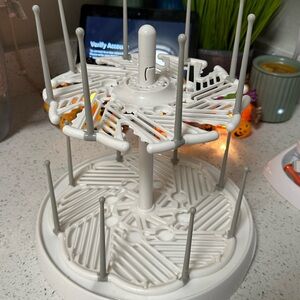 White and Gray Drying Rack